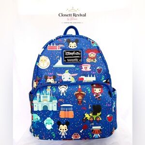 Loungefly Disney Parks Chibi Mini Backpack+Matching Wallet Set - Park Exclusive